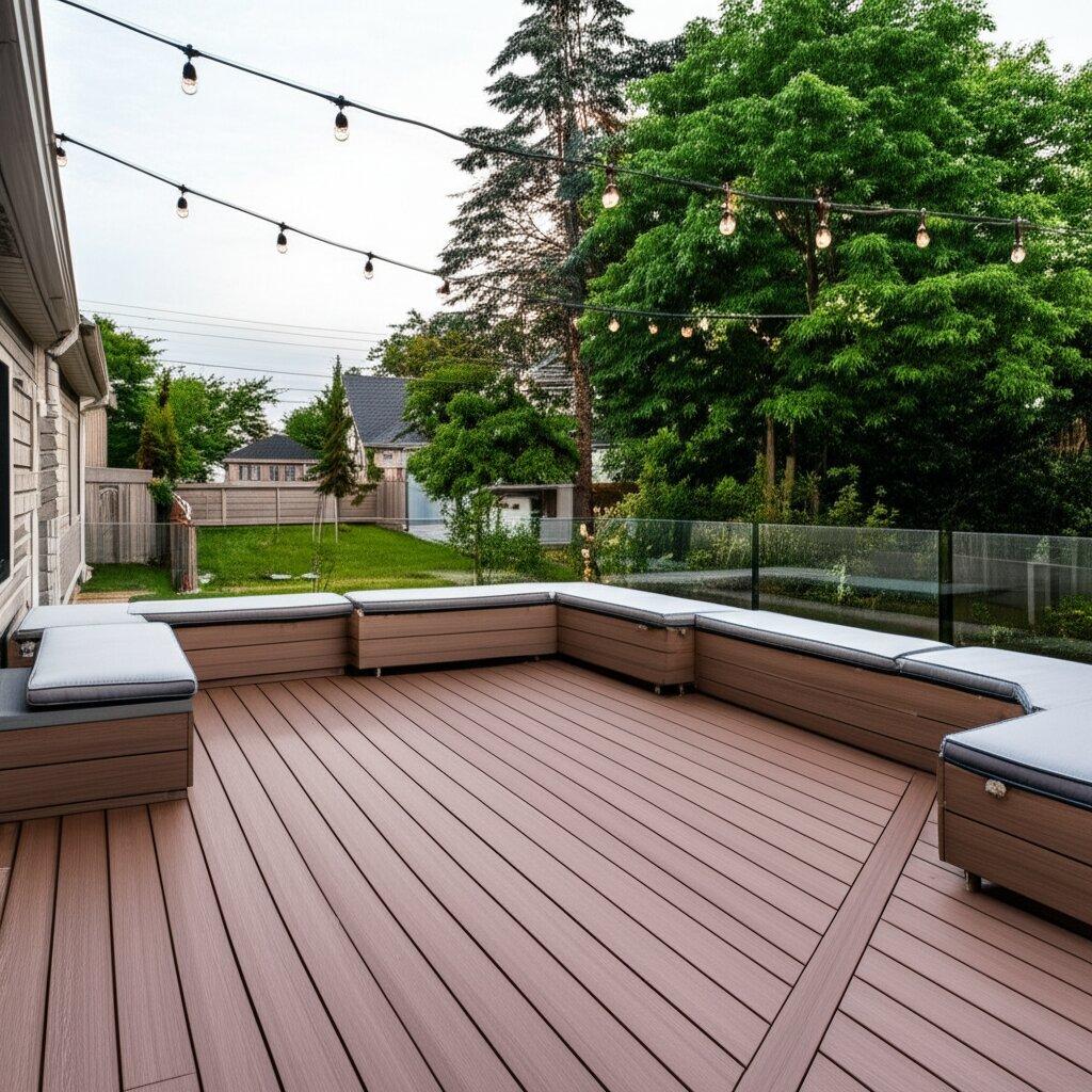 Custom composite deck building by deck builder Toronto GTA